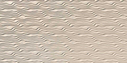 Textured Beige Surface with Wavy Lines and Subtle Circular Indentations pattern