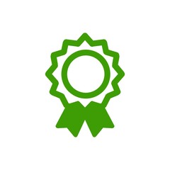 Award ribbon icon for certification and achievement design／表彰・認定・功績を表すリボンアイコン
