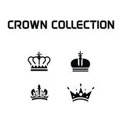 Crown vector collection, crown logo, crown vector design