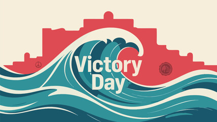 Victory Day Maldives National Vector Illustration