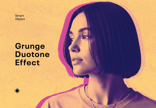 Grunge Duotone Photo Effect