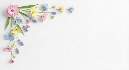 Minimal thank you card with green leaves border on white background, elegant botanical frame, natural light, soft focus, flat lay design.