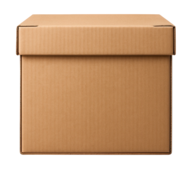 Sturdy cardboard box with a reinforced base for safely packing fragile items during moves.