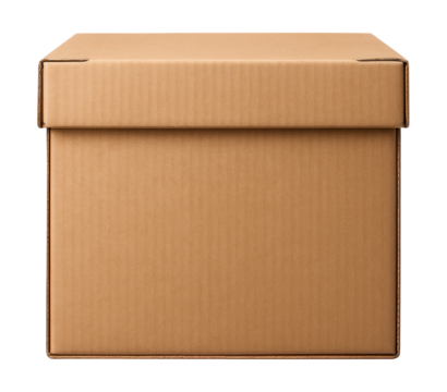 Sturdy cardboard box with a reinforced base for safely packing fragile items during moves.