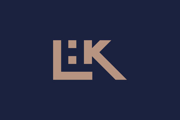 letter lhk logo icon design