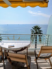 Juan les Pins, sea view from the balcony