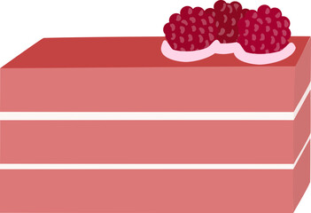 3단 산딸기케이크