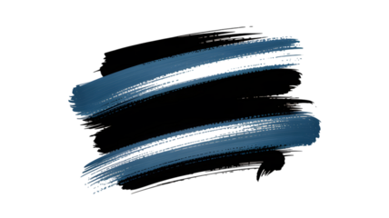 Abstract blue paint strokes on a dark background