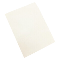 Clean White A4 Paper Sheet Isolated on Transparent Background, Minimal Blank PNG Mockup