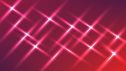 Abstract Light Sparking Background in Red and Pink Colors. Vector Illustration of abstract pink and red diagonal light streaks background