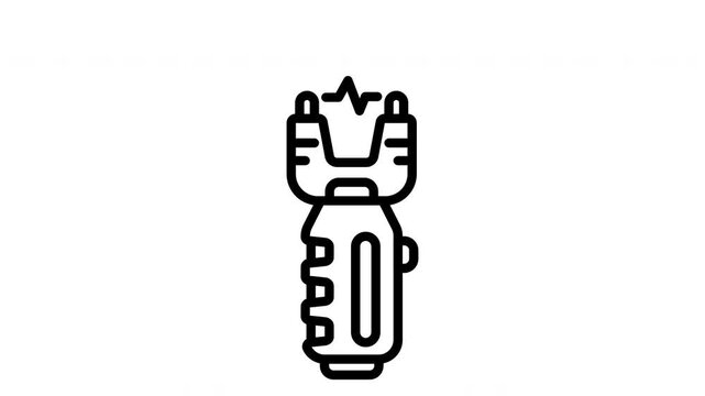 Animated Electric Taser Device