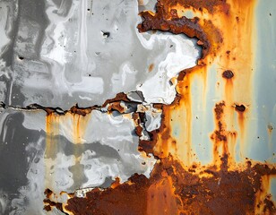 Rust and Decay - A Close-Up of Corroded Metal.