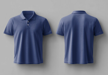 Blue Polo Shirt Mockup Design Psd