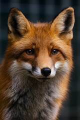 Fototapeta premium Close up of an orange fox portrait