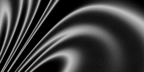 Monochrome Dark Wave Abstract Background Wavy Lines Gradient Dark Gray Black