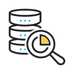 Vector multi color icon for Database