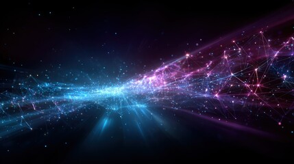 Obraz premium Digital Network Visualization