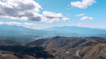 Panoramic View from Kurumayama Highlands in Autumn