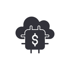 Cloud Computing Investment Financial Technology Symbol