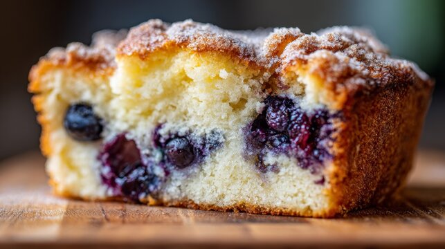 Baking a delicious blueberry cake at home culinary delight food photography cozy kitchen close-up sweet treats