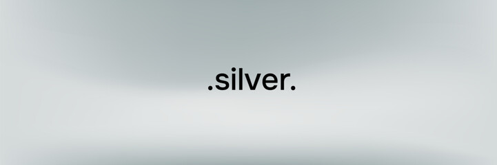 Soft silver mirror gradient background with smooth metallic reflection and elegant gray tones. Vector