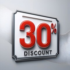 30% off price tags, Discount Tag