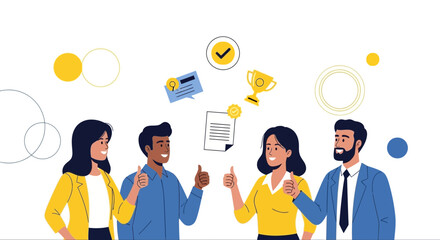 Team Success Achieved With Great Results And A Unified Positive Mental Attitude