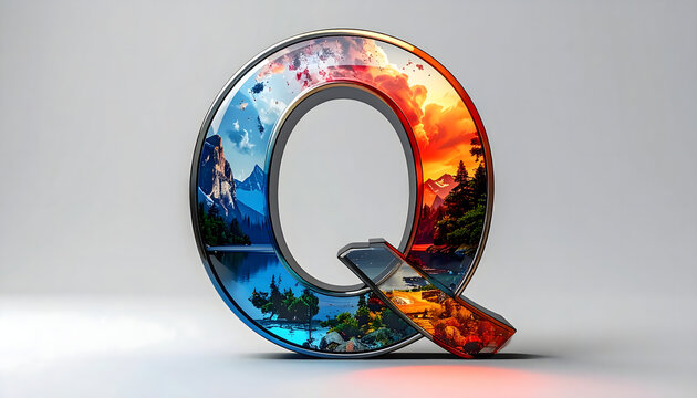 Dual Landscape Letter Q - Powered by Adobe