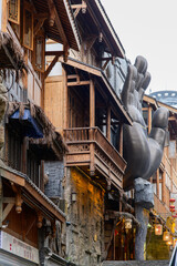 中国の重慶にある十八梯のとても美しい古い街並み風景A very beautiful view of the old townscape in Chongqing, China