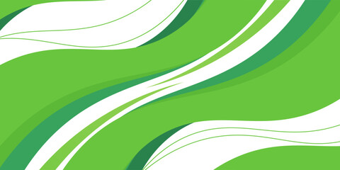 Modern Green creative wave business banner background