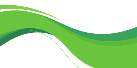 Modern Green creative wave business banner background