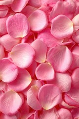 Vibrant pink rose petals background in full bloom