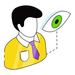 Modern design icon of user monitoring 