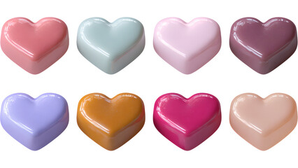 Obraz premium colorful heart shaped candies