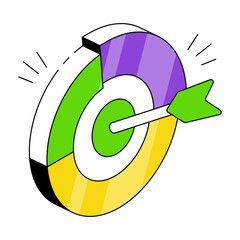 Modern design icon of data target 