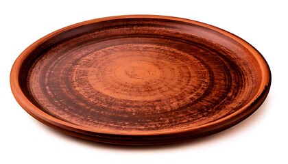 Rustic Clay Plate - A Handcrafted Kitchen Essential for Serving and Display.