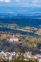 Castle in the town of N&aacute;chod in the Czech Republic