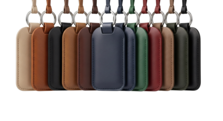 Assorted Minimalist Leather Luggage Tag Different Color Travel Accessories