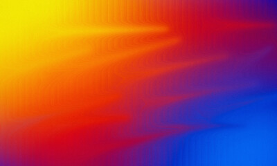 Obraz premium Vibrant pixelated gradient of yellow orange red and blue abstract background