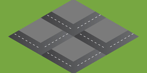 
Roads and highways in perspective. Road path with different bends. The road connects the cities. Vector illustration Winding road vector illustration. Seamless highway marking Isolated on background 