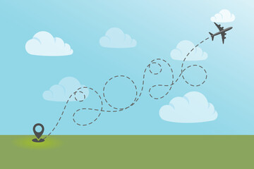 2026 Airplane routes.