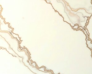 A white marble with brown lines