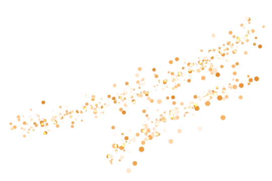 Abstract bokeh lights on transparent background
