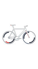 Obraz premium Minimalist Line Art Bicycle Illustration.