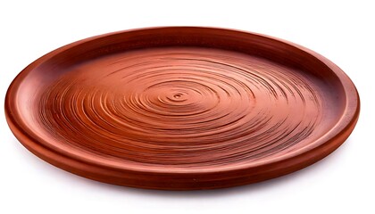 Rustic Terracotta Plate - A Handcrafted Kitchen Essential for Serving and Display.