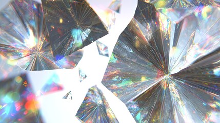 Abstract Colorful Faceted Gems