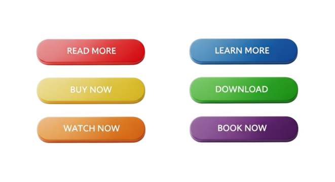 Colorful Web Buttons Set for UI and Websites