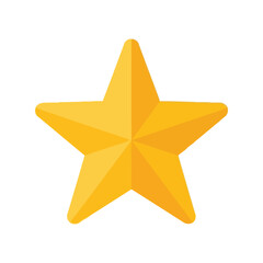 Obraz premium Golden star icon symbol award achievement excellence success celebration graphic element vector