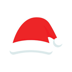Obraz premium Iconic red santa hat christmas festive headwear for holiday celebrations vector