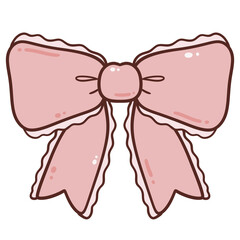Cute Pink Ribbon Bow Clipart
	
